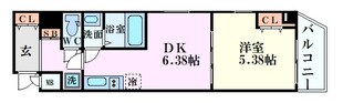 阿波座駅 徒歩6分 4階の物件間取画像